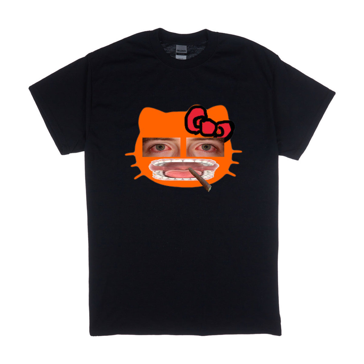 orange cat tee